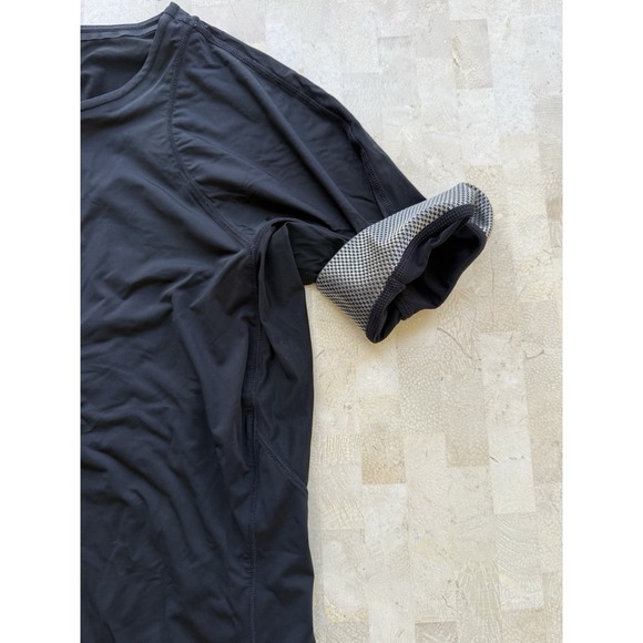 Athleta Velo Cycle Jersey Top Cyling Running Yoga Gym Black Workout Sz S - Picture 7 of 10